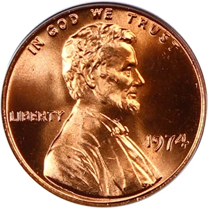 image for: 1974 1c PCGS MS67 RD
