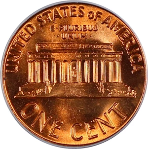 image for: 1971-D 1c PCGS MS66 RD