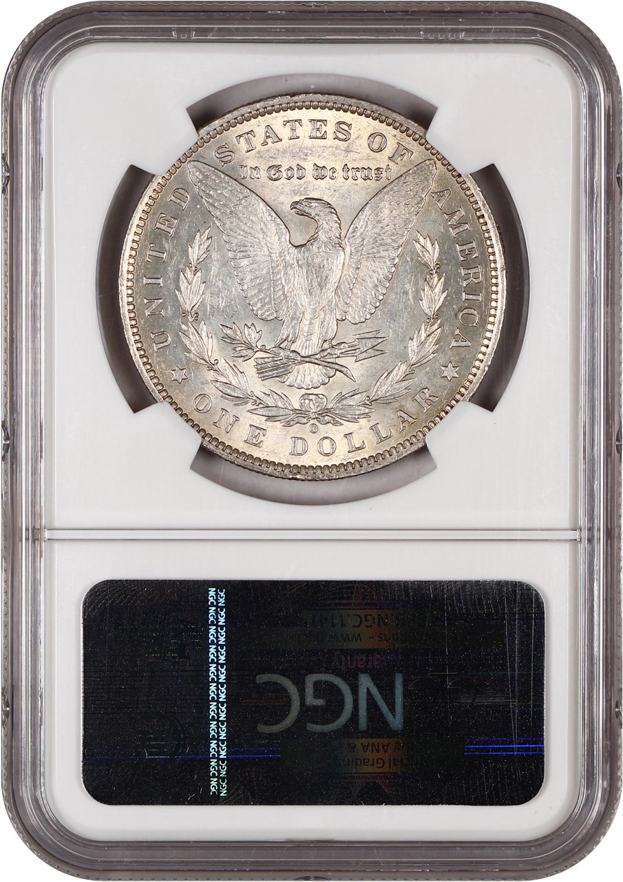 image for: Top 100 VAM: 1888-O $1 NGC AU53 (VAM-21, Oval O)
