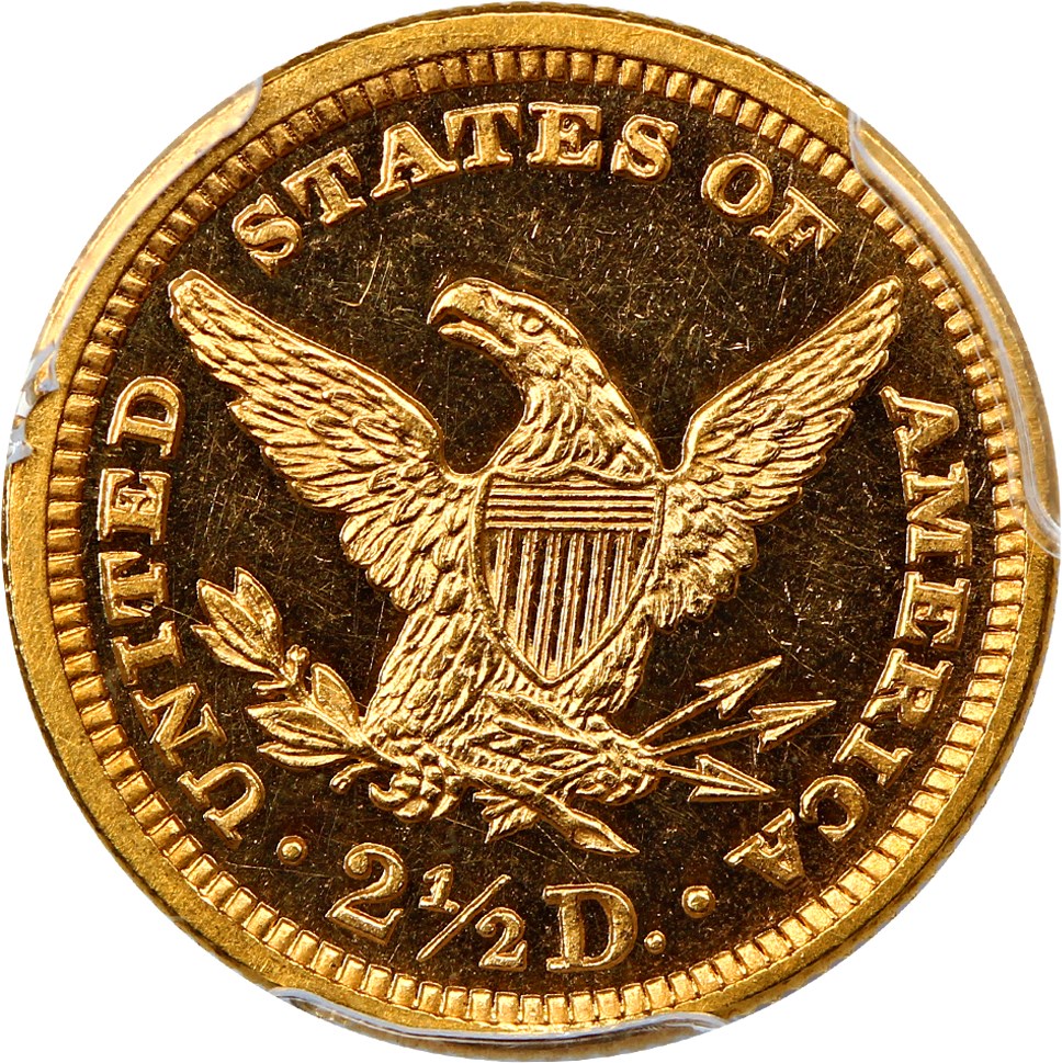 image for: 1891 2 1/2 PCGS/CAC Proof 64+ DCAM ex: D.L. Hansen