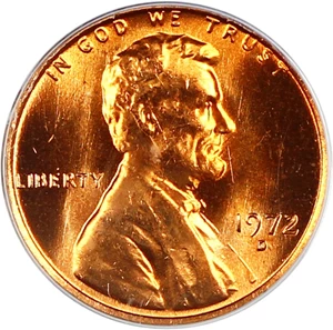 image for: 1972-D 1c PCGS MS66 RD