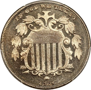 image for: 1879 5c PCGS/CAC Proof 65 CAM