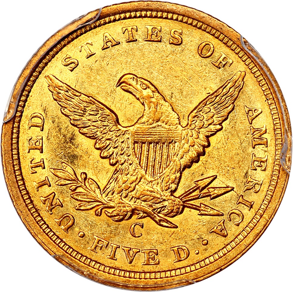 image for: 1840-C $5 PCGS AU55