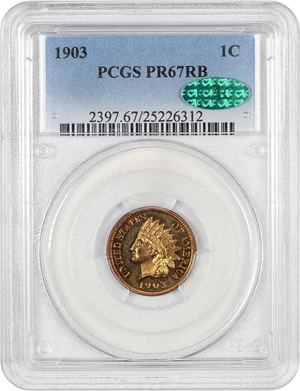 image for: 1903 1c PCGS/CAC Proof 67 RB