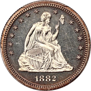 image for: 1882 25c PCGS Proof 63