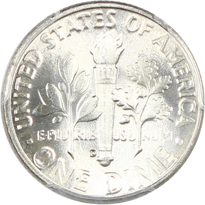 image for: 1948-D 10c PCGS MS66
