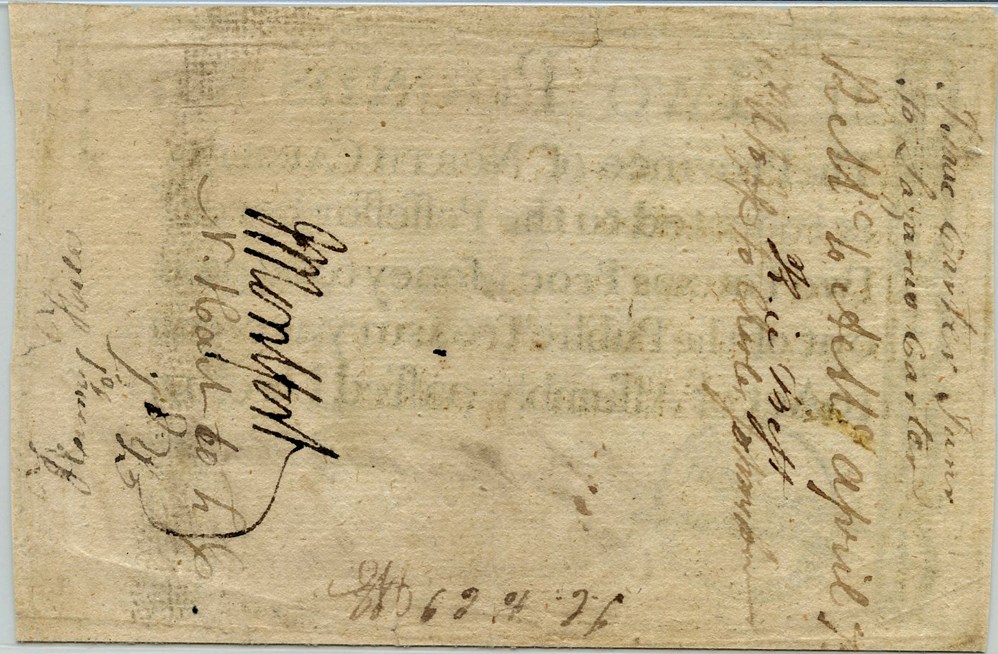 image for: FR. NC-141 December 1771 2 Pound North Carolina Colonial Note PMG VF30