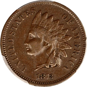 image for: 1873 1c PCGS VF20 (Doubled LIBERTY)