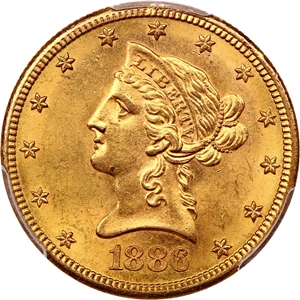 image for: 1886-S $10 PCGS MS63