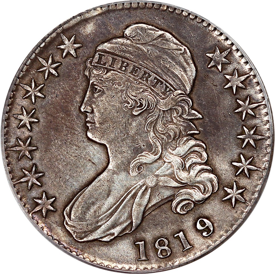 image for: 1819/8 50c PCGS XF40 (OGH)