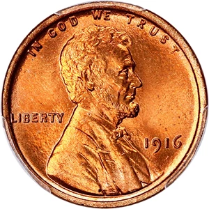 image for: 1916 1c PCGS MS67 RD