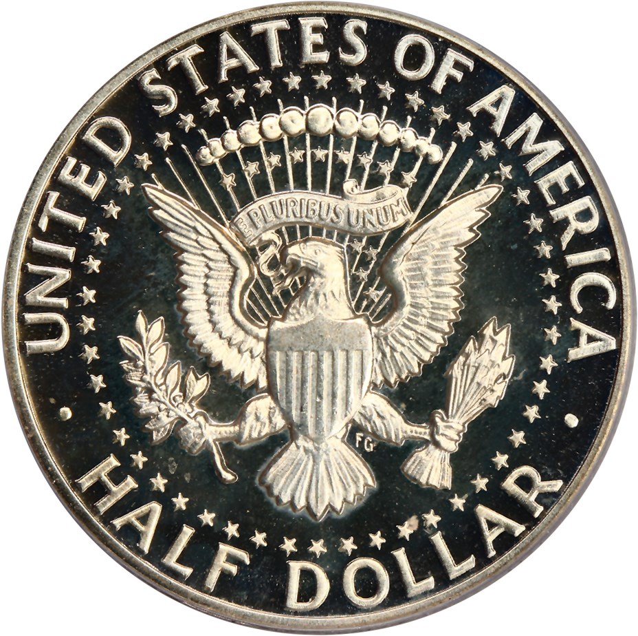 image for: 1964 50c PCGS Proof 67 DCAM (Accented Hair)