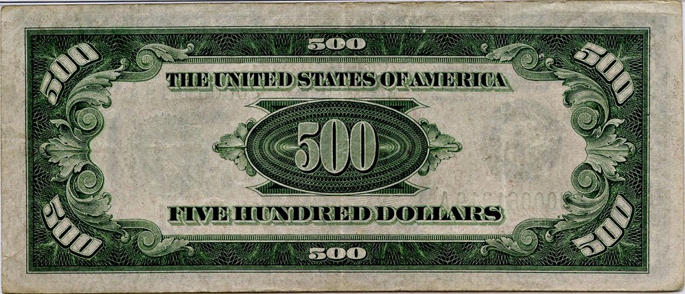 image for: FR. 2202J 1934A $500 Federal Reserve Note Kansas City PMG Very Fine 35