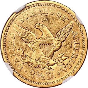 image for: 1840 $2 1/2 NGC AU55