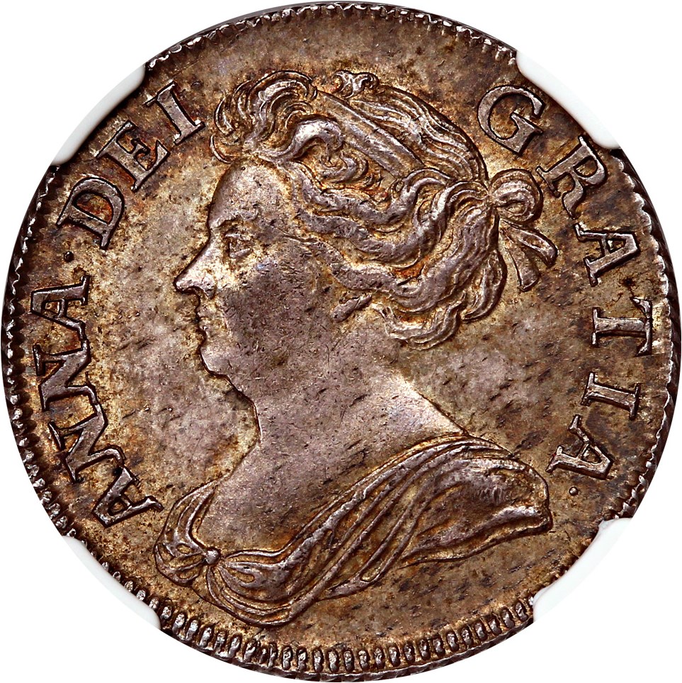 image for: Great Britain: 1708 1 Shilling NGC MS63 (Esc-1147)