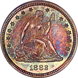 image for: 1882 25c PCGS Proof 64