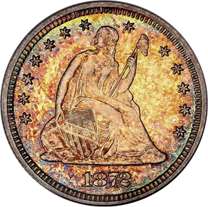 image for: 1872 25c PCGS/CAC Proof 64 CAM