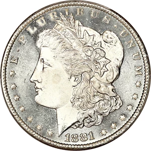 image for: 1881-CC $1 PCGS/CAC MS66 PL
