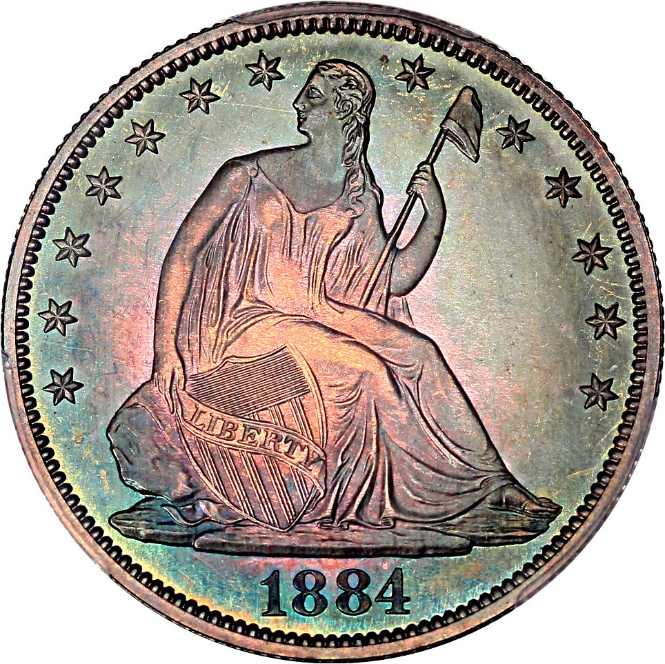image for: 1884 50c PCGS/CAC Proof 66