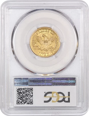 image for: 1857-D $5 PCGS/CAC AU58
