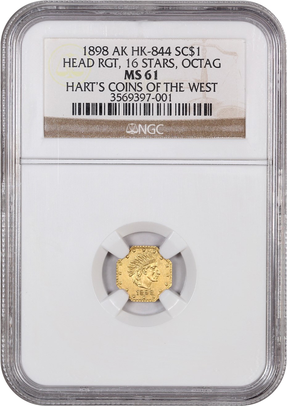 image for: 1898 SC$1 NGC MS61 (Head Right, 16 Stars, Octag, HK-844)