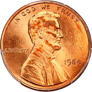 image for: 1984 1c PCGS MS67 RD