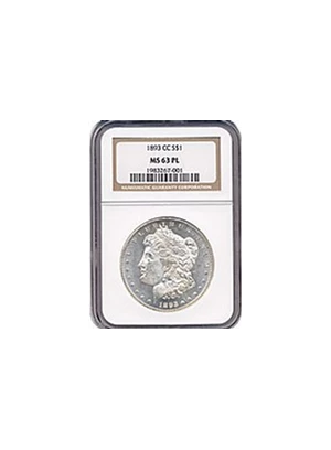 image for: 1893-CC $1 NGC MS63 PL