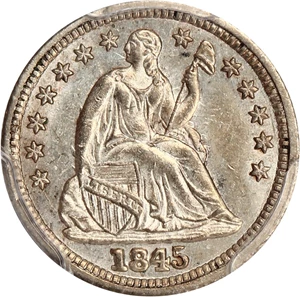 image for: 1845 H10c PCGS MS63
