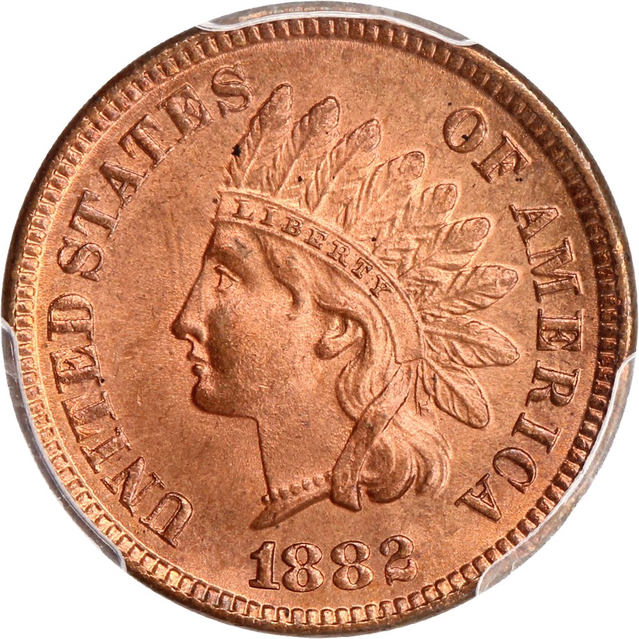 image for: 1882 1c PCGS MS65 RD