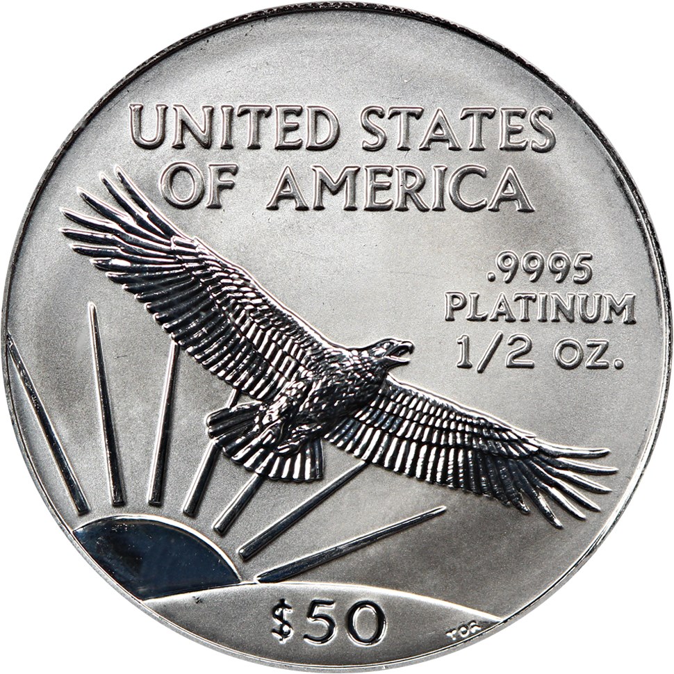 image for: 2003 Platinum Eagle $50 PCGS MS69