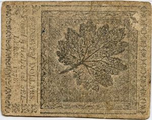 image for: FR. CC-82 Sep. 26, 1778 $20 Continental Currency PMG Very Fine 30