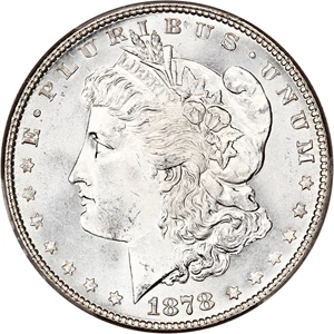 image for: 1878 7/8TF $1 PCGS MS66 (Strong)