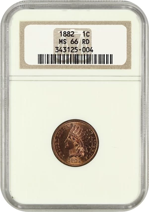 image for: 1882 1c NGC MS66 RD