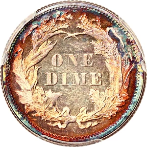 image for: 1876 10c PCGS/CAC Proof 64 CAM
