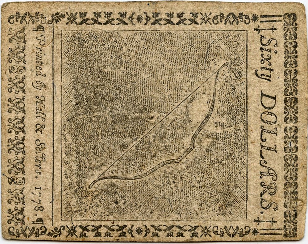 image for: FR. CC86 September 26, 1778 $60 Continental Currency PMG Very Fine 35