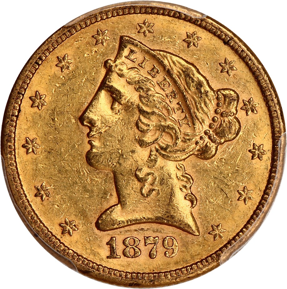 image for: 1879-S $5 PCGS MS61