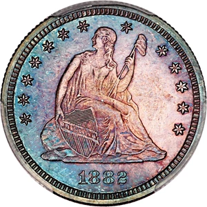 image for: 1882 25c PCGS/CAC Proof 65