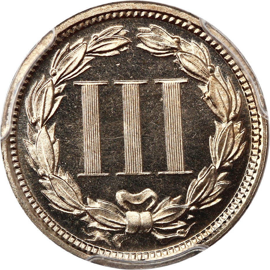 image for: 1875 3cN PCGS/CAC Proof 65 CAM