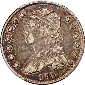 image for: 1831 25c PCGS AU50 (Large Letters)