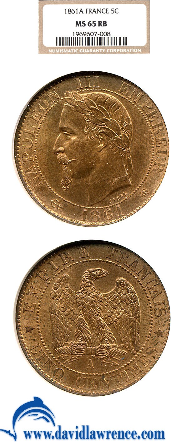 1861-A 5c MS RB