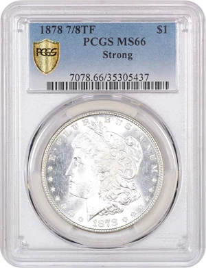 image for: 1878 7/8TF $1 PCGS MS66 (Strong)