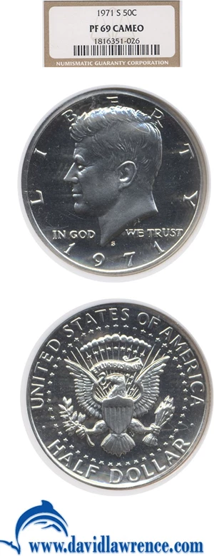 image for: 1971-S 50c NGC Proof 69 Cameo
