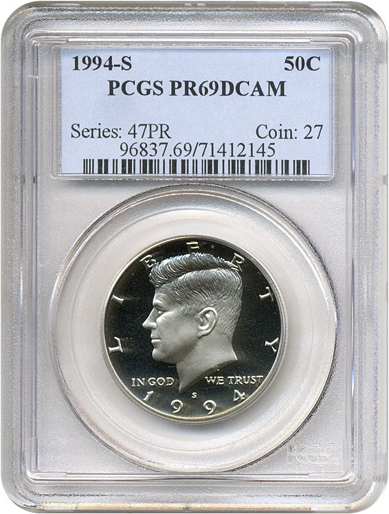 image for: 1994-S 50c  PCGS Proof 69 DCameo