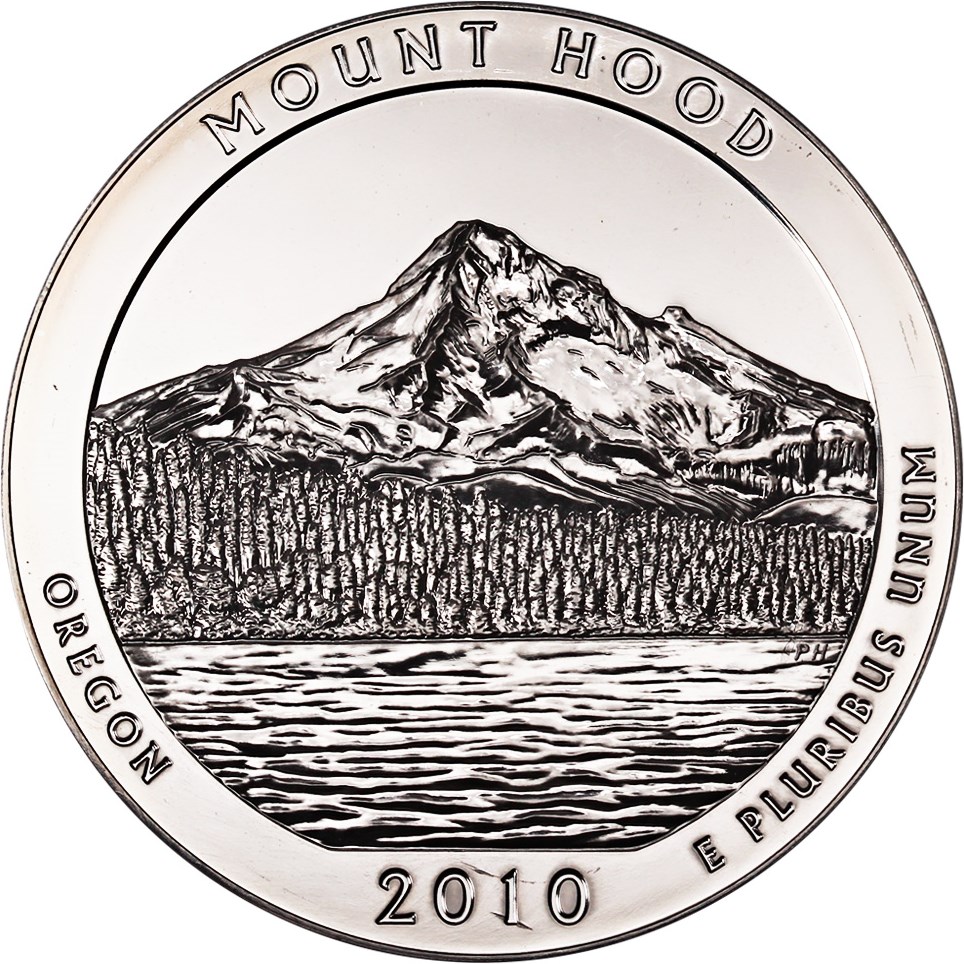 image for: 2010 Mount Hood 25c PCGS MS69 DMPL (First Strike)