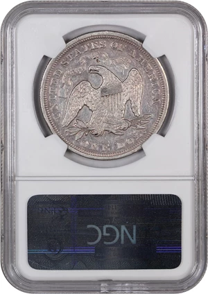 image for: 1871 $1 NGC XF Details (Bent)