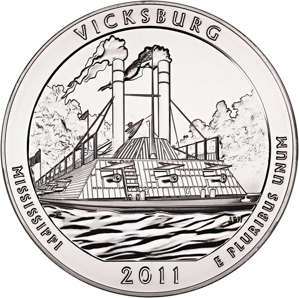 image for: 2011 Vicksburg 25c NGC MS69 DPL (Early Releases)