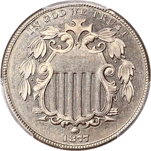 image for: 1877 5c PCGS/CAC Proof 66