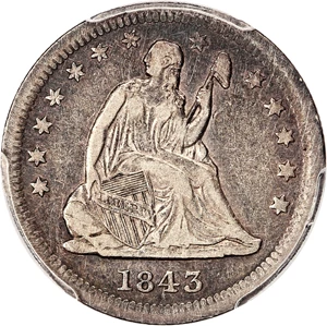 image for: 1843-O 25c PCGS VF35