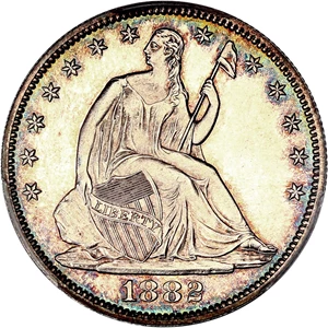 image for: 1882 50c PCGS Proof 65 CAM