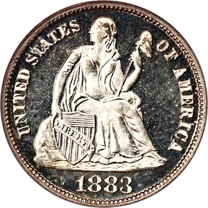 image for: 1883 10c PCGS Proof 65 CAM